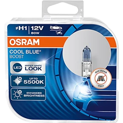 Immagine di OSRAM COOL BLUE BOOST H1 Lampada alogena, 12 V 80W, 2 unità