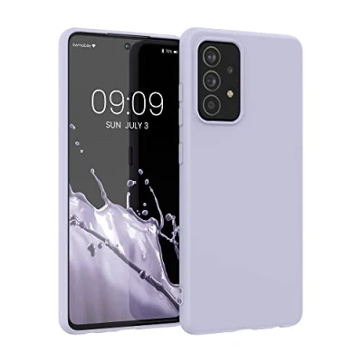 Immagine di kwmobile Custodia Compatibile con Samsung Galaxy A52 / 5G A52s Cover Back Case per Smartphone in Silicone TPU Protezione Gommata lavanda