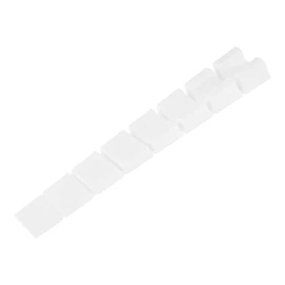 Immagine di 20 cunei per mobili in plastica bianco con 7 punti di rottura/cunei supporto/cunei regolazione/cunei montaggio.