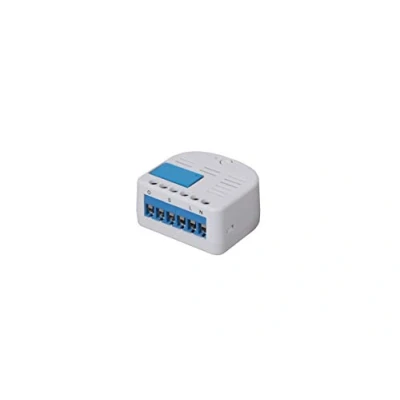 Immagine di Lupus Electronics 12126 Relè a 1 Canale per impianti di Allarme XT Smarthome, Incluso ripetitore Zigbee, Nuova Forma più Piccola, Blu, Bianco