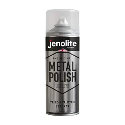 Immagine di JENOLITE Spray lucidante per metalli Schiuma di grado industriale Pulisce, lucida e protegge Adatto ottone, rame, cromo, acciaio inossidabile peltro, 400 ml