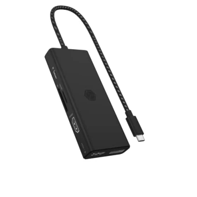 Immagine di ICY BOX Docking Station USB C (12 in 1) con 2X HDMI &amp; 1x DP (4K 60Hz), 3X 3.0 HUB, Alimentazione 100W, Gigabit Ethernet, Dock Universale, IB DK4011 CPD