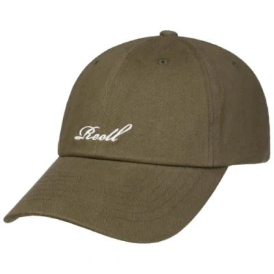 Immagine di Reell Cappellino Uni Single Script Berretto Baseball Curved Brim cap Taglia Unica Oliva