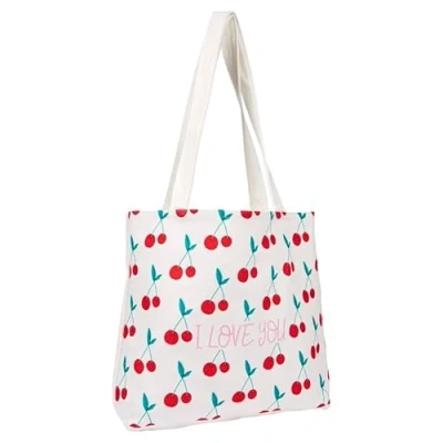 Immagine di Draeger Paris Tote Bag &quot;I love you&quot; (in inglese) Leggero, resistente e ultra morbido, interno spazioso, in cotone 100% Tracolla solida confortevole Borsa shopper riutilizzabile
