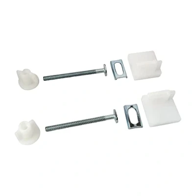 Immagine di SOMATHERM FOR YOU piastre Flap fissazione WC 2 metallo, due dadi, scivoli, lunghezza 75 millimetri