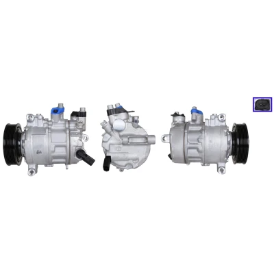 Immagine di LUCAS ACP01264 Compressore Aria Condizionata PAG 46 YF R1234yf con guarnizioni AUDI: Q5, A6 C7 Avant, A5 B8 Sportback