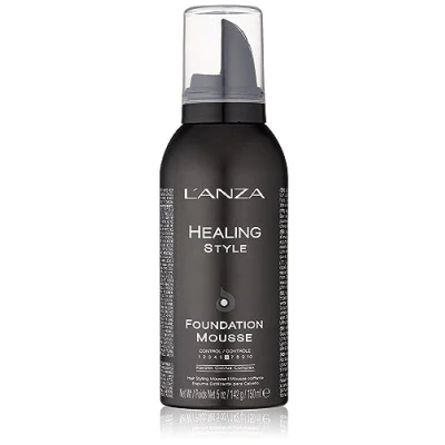 Immagine di L&#039;ANZA Healing Style Foundation Mousse With Medium Hold Effect, Refreshes and Moisturises Hair Scalp, Advanced Control Technology, Non drying Formula, Natural Ingredients (5 Fl Oz)