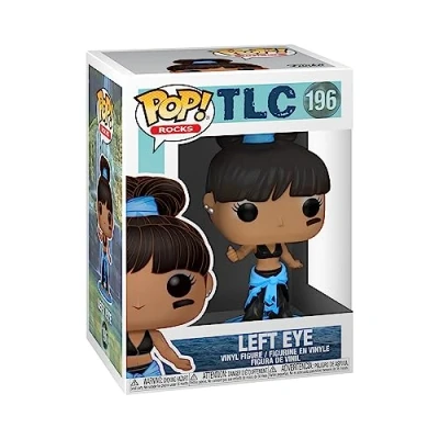 Immagine di Funko POP! Rocks: TLC Left Eye Lisa &quot;Left Eye&quot; Lopes Probabilità di 1/6 per la Variante Chase Figura in Vinile da Collezione Idea Regalo Merchandising Ufficiale Music Fans