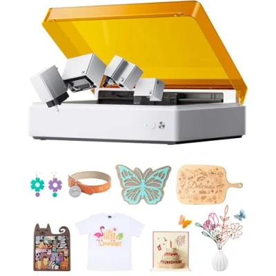 Immagine di xTool M1 Ultra 4 in 1 Macchina per Artigianato 10W con Taglio Lama e Laser, Incisore Laser Disegno a Penna, Legno Posizionamento Pin Point Autofocus DIY Decorazioni