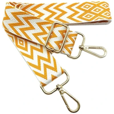 Immagine di Tracolla per Borse Donna Giallo Mandarino Cinghia Della Borsa Larga, Regolabile con Gold Moschettone, Durevole Crossbody Borsa, Borsetta, Chitarra DIY Spalla Accessori Ragazze, 711