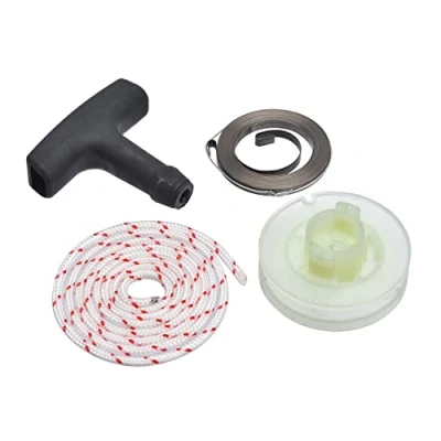 Immagine di Cancanle Rotore a Fune con Impugnatura Molla di riavvolgimento Corda Adatta per Stihl HL75 BG72 FC75 KM85 FS72 FS74 FS76 FS75 FS80 FS85 HS72 HS74 HS76 Avviamento Strappo