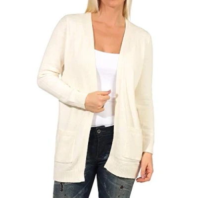 Immagine di ONLY OPEN NOOS Cardigan, Donna, Taglia: Small, Whitecap gray