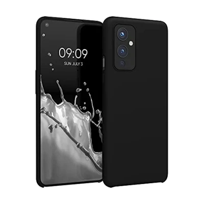Immagine di kwmobile Cover per OnePlus 9 (EU/NA Version) Custodia Back Case Smartphone in Silicone TPU Protezione Gommata nero