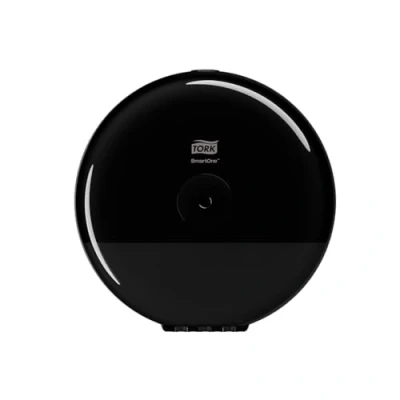 Immagine di Tork SmartOne® Mini Distributore di carta igienica ad alta capacità nero T9, Elevation Design, 681008