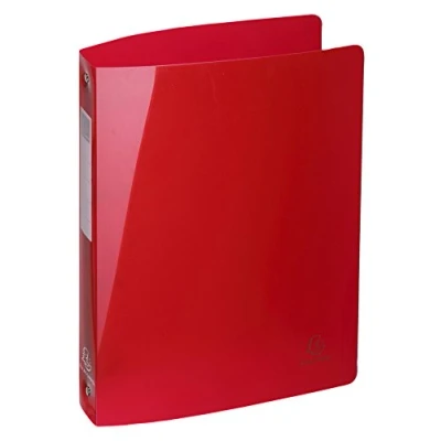Immagine di Exacompta 51770E 1 Raccoglitore Polipropilene Traslucido Glossy 0.7 mm Iderama PP 4 Anelli Tondi 30 Dorso 40 F.to Esterno 26.8x32 cm per A4 Maxi 10 Colori Random