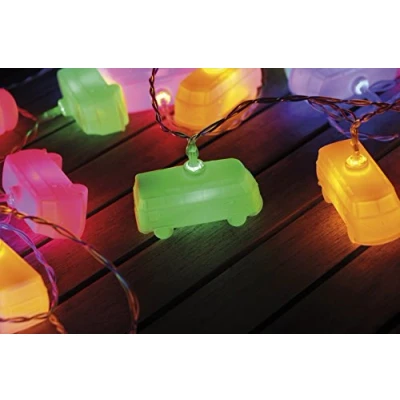 Immagine di Brisa VW Collection Volkswagen 3D batteria catena luminosa stringa giardino illuminazione festa T1 Bulli Bus design (Bus Classico/Multicolore)