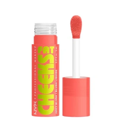 Immagine di NYX Professional Makeup Blush, Per Tutti i Tipi di Pelle, Guance Luminose, Effetto Baciate dal Sole, Formula Vegana con Peptidi, Olio Lampone e Kiwi, Fat Cheeks, Tonalità Papaya Plump, 8 ml