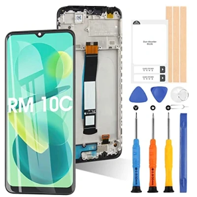 Immagine di ARSSLY Schermo per Xiaomi Redmi 10C LCD Display Touch Digitizer Assembly di Ricambio con Strumenti Inclusi (Nero Cornice, Modello: 220333QAG, 220333QBI, 220333QNY)
