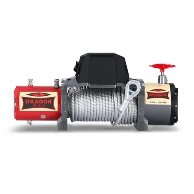 Immagine di DRAGON WINCH Verricello Elettrico 12V Maverick 12000 lbs / 5443 kg Cavo in Acciaio 20m per Auto e Carro Attrezzi incluso telecomando senza fili + argano accessori Impermeabile IP67