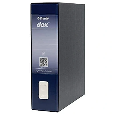 Immagine di Rexel Esselte Dox 1 Raccoglitore a Leva Formato Commerciale D8, A4, Blu, Confezione da 6 Pezzi