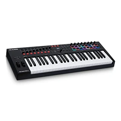 Immagine di M Audio Oxygen Pro 49 Tastiera MIDI controller USB a tasti con pad Beat, manopole, e fader assegnabili via suite software inclusa
