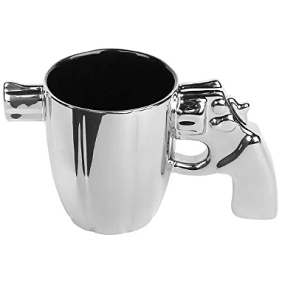 Immagine di Out of the blue ootb Tazza da caffè in ceramica, colore: argento, 1 pezzo (confezione 1)