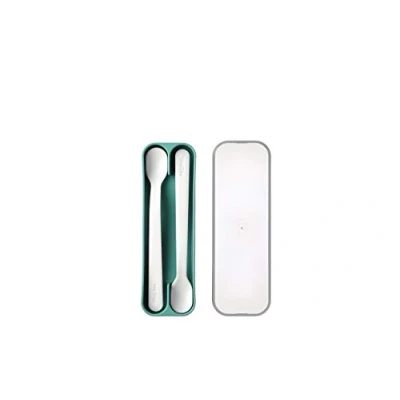 Immagine di Set 2 Cucchiai Lunghi con Astuccio Mio Deep Turquoise