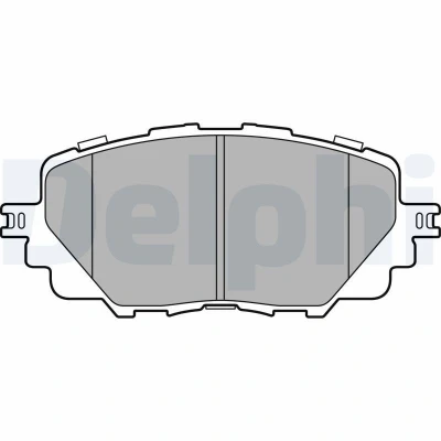 Immagine di DELPHI LP3284 Kit pastiglie freno con segnalatore acustico usura senza lamierino anticigolío accessori MAZDA: MX 5 IV, FIAT: 124 Spider