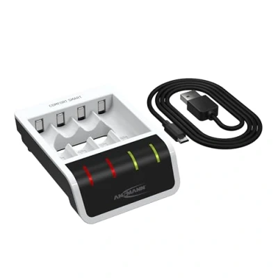 Immagine di Ansmann Comfort Smart Caricabatterie universale NiMH Ministilo (AAA), Stilo (AA)
