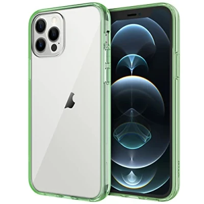 Immagine di JETech Cover per iPhone 12/12 Pro 6,1 Pollici, Anti Ingiallimento Custodia con Assorbimento degli Urti e Graffio (Verde Notte)