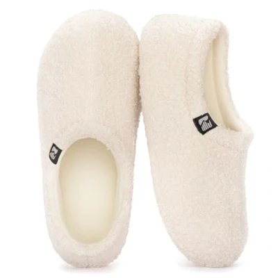 Immagine di RockDove Pantofola da Donna in Pile Teddy con Schiena Chiusa per Interni, 39.5 EU, Bianco sporco