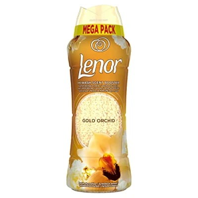 Immagine di Lenor Profumatore Bucato Perle Profumate Lavatrice, Oro E Fiori di Vaniglia, 570g, Intensificatore Profumo, Maxi Formato, 100% Plastica Riciclata