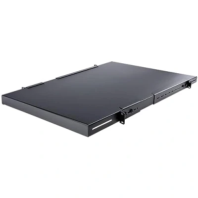 Immagine di StarTech.com Ripiano 1U per armadio rack 19&quot;, Robusta Mensola Universale amadio server 19 pollici con profondità di montaggio regolabile da 49,5 a 97,4cm, Capacità 150 kg (ADJSHELFHD)