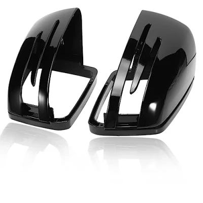 Immagine di GNXfixt Copertura per specchietto retrovisore, coperchio laterale W176 W204 C204 W212 W211 W246 C117 X204 X156 nero lucido ‎A2128100164, A2128100264