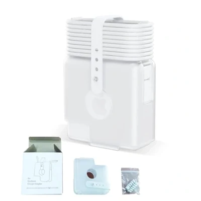 Immagine di Custodia Protettiva per Caricabatterie Macbook e Avvolgicavo Mac 2 in 1 (Bianco,60W/61W/67W)