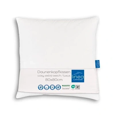 Immagine di Böhmerwald, Cuscino Imbottito in Piuma, Bianco (Weiß), 80 x cm