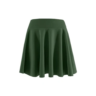 Immagine di JOPHY &amp; CO. Gonna Ragazze Bambine Plissettata Midi Versatile Vita Elastica (8 Anni, Militare Corto)