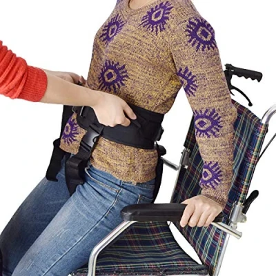Immagine di GHzzY Cinghia di trasferimento con Manici Cintura Sollevamento per bariatrica, pediatrica, Anziani e Handicap Dispositivo Assistenza Il paziente andatura Infermieristica Medica,L