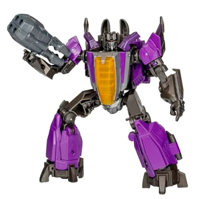 Immagine di Transformers Studio Series Voyager Class, action figure di Skywarp Gamer Edition 11, ispirata al videogioco &quot;Transformers: La battaglia per Cybertron&quot;