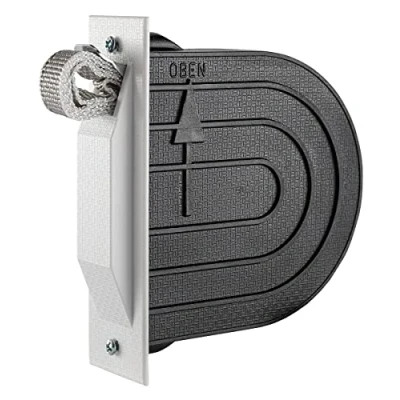Immagine di Schellenberg 50602 Set Avvolgitore da semincasso Mini con placca tapparelle avvolgibili, cinghia tapparella di lunghezza 5 m, scatola a muro PVC, distanza dei fori 11,8 cm, bianco
