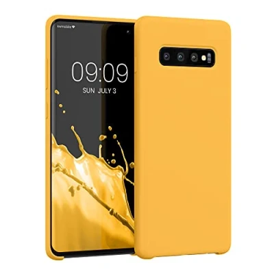 Immagine di kwmobile Cover per Samsung Galaxy S10 Plus / S10+ Custodia Back Case Smartphone in Silicone TPU Protezione Gommata mango