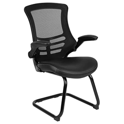 Immagine di Flash, Telaio In Rete Nera Con Fodera Interna Pelle Bianca E Braccia Flip Up