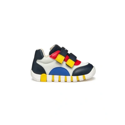Immagine di Geox B IUPIDOO Boy C, Scarpe da Ginnastica Bimbo 0 24, White/Navy, 18 EU
