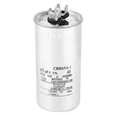Immagine di condensatore CBB65 45 UF 450 V, in alluminio pellicola per aria condizionata compressore di avviamento alloggiamento lavatrice