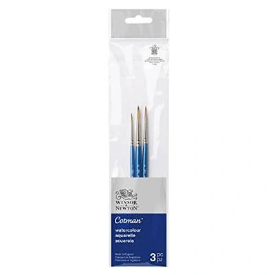 Immagine di Winsor &amp; Newton Set 3 Pennelli Cotman Manico Corto Tondi N1, 3, 5