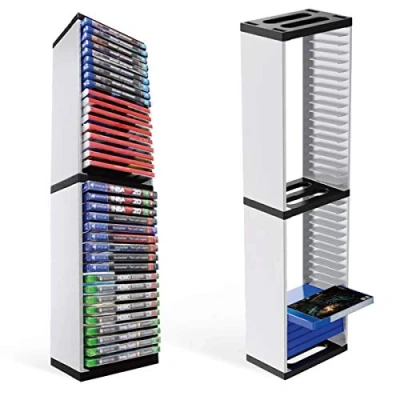 Immagine di Haokaini Supporto per disco di gioco Staffa torre archiviazione videogiochi Rack 36 Giochi Mensola console host controller dischi