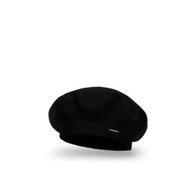 Immagine di Vivisence Invernale Berretto Elegante da Donna in Lana E Viscosa Morbido Caldo Stile Classico Elasticizzato per Una vestibilità Perfetta Ogni Occasione, Nero,Taglia Unica