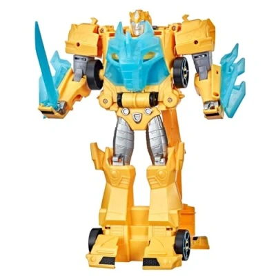 Immagine di Transformers Giocattolo Bumblebee Cyberverse Adventures Roll N&#039; Change Action Figure da spingere, dai 6 anni in su, 25 cm, F2730, Multi