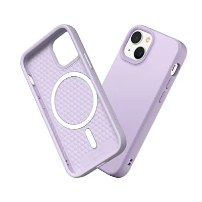 Immagine di RhinoShield SolidSuit Case Compatible with Magsafe for [iPhone 13 mini] Shock Absorbent Slim Design Protective Cover Premium Matte Finish 3.5M / 11ft Drop Protection Violet