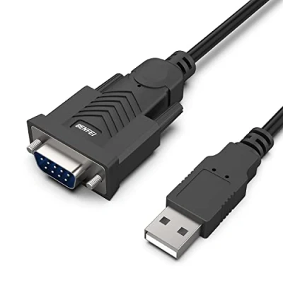Immagine di BENFEI cavo USB a seriale 1,8M, RS 232/DB9 (9 pin) con PL2303 Prolifico chipset, compatibile per Windows 11/10/8.1/8/7, Mac OS X 10.6 e versioni successive (NOT VGA)